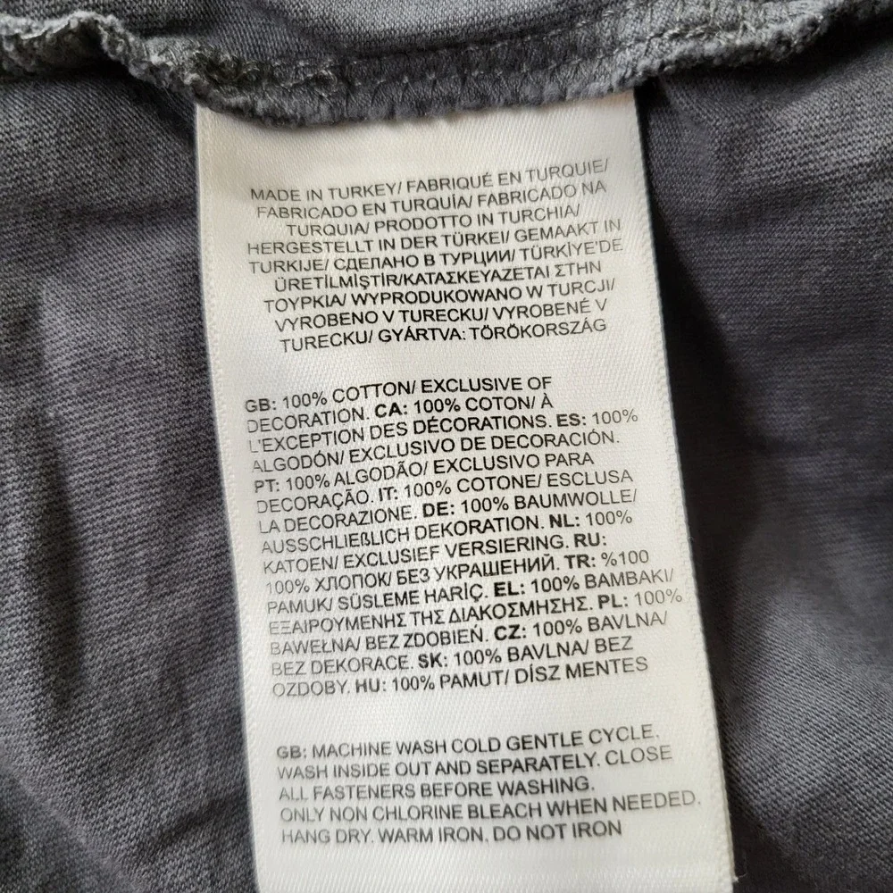 The North Face Men Shirt S Gray Colorblock Activewear Logo Short Sleeve READ